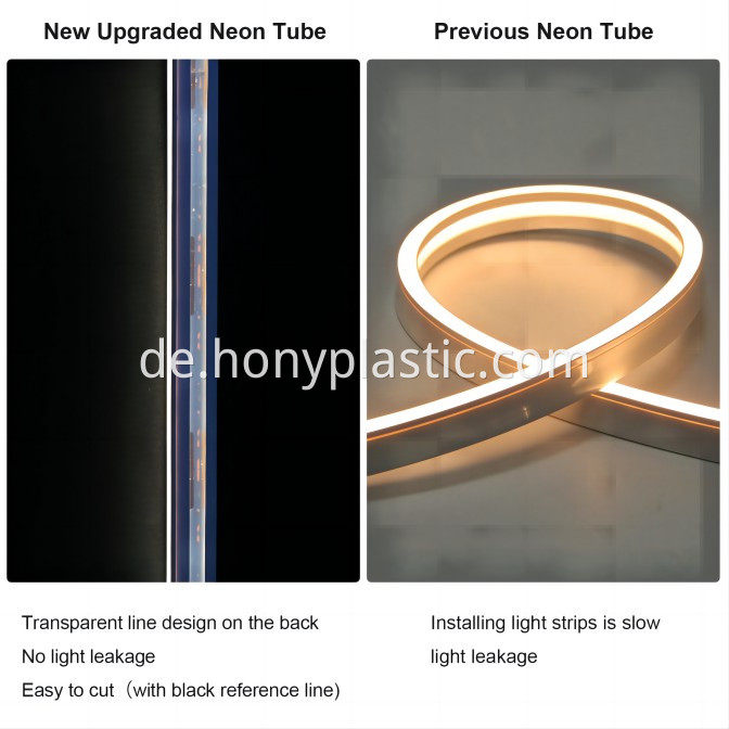 Neonlicht Silikon -LED -Streifen Diffuser1 Neon Light Silicone Led Strip Diffuser1